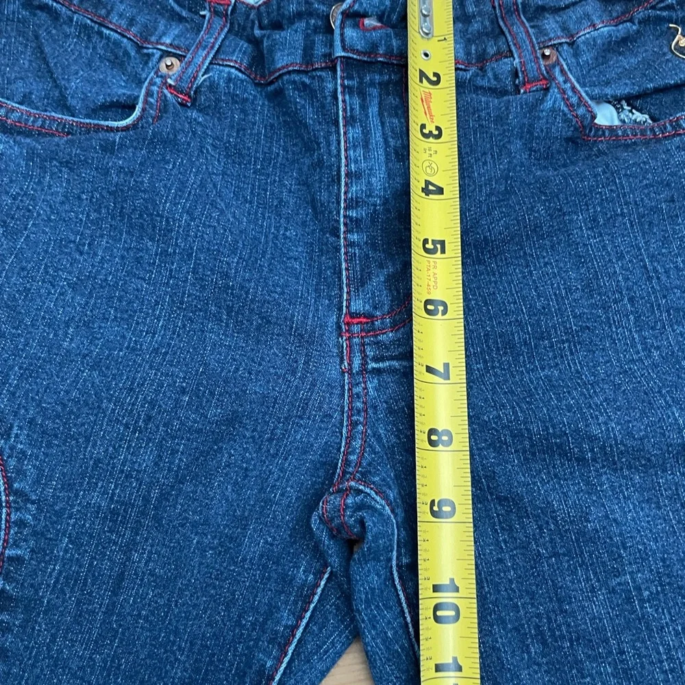Dark Blue Flare Women's Jeans Vintage Baby Phat - Picture 3 of 7